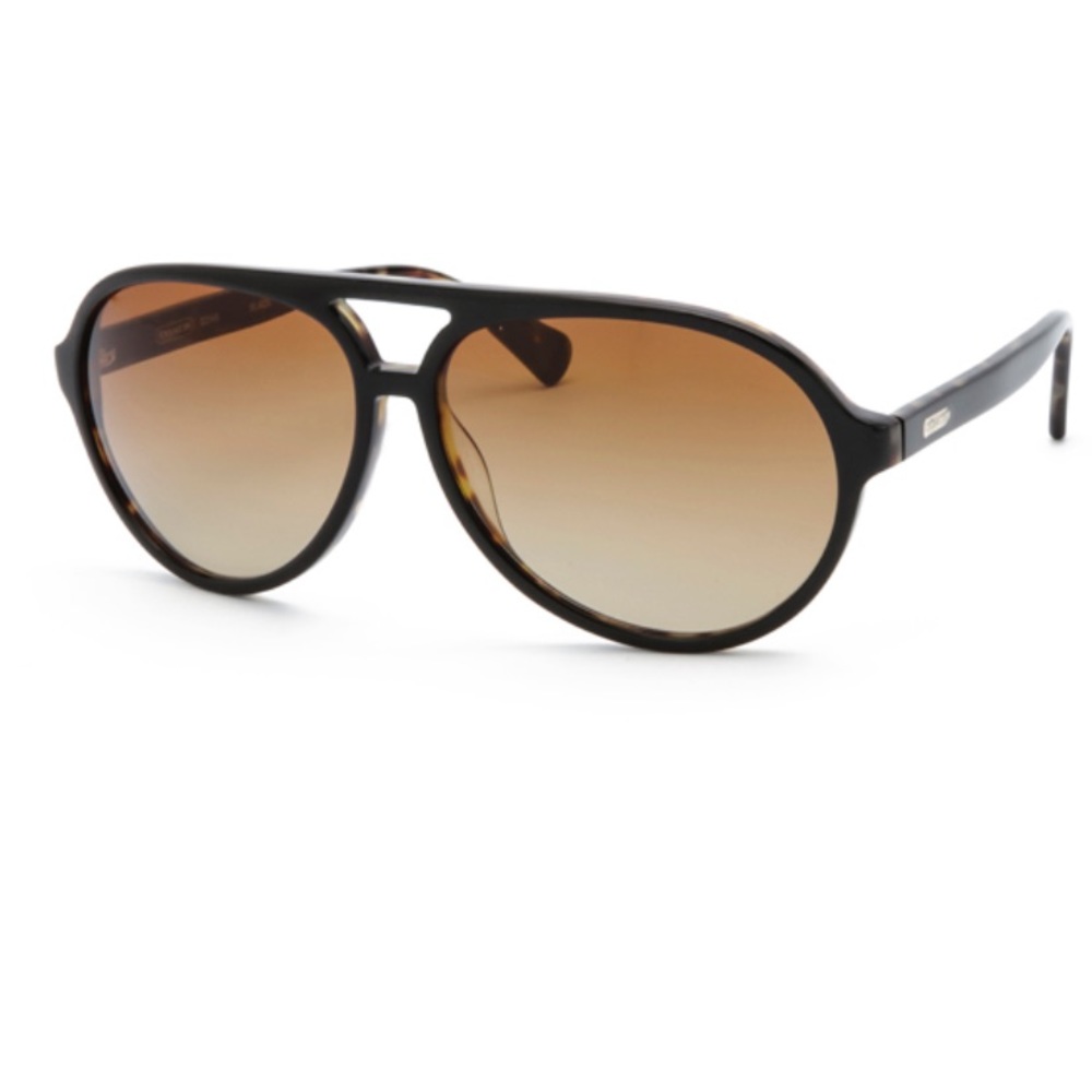 Coach Black Tortoise Aviator with case, 60mm